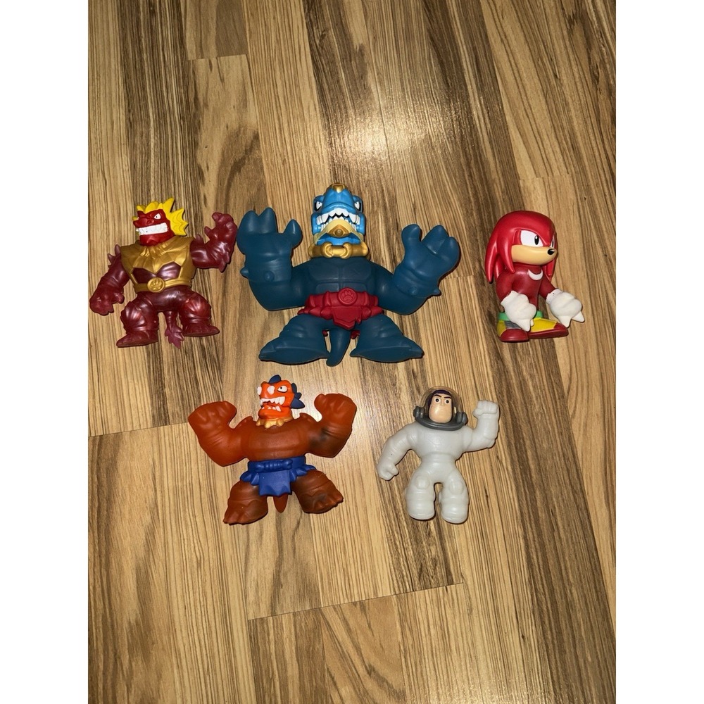 Heroes‎ of Goo Jit Zu Dino Power T-Rex Tyro Chomp Lot Of 5 Sonic Buzz Hard